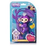 WowWee Fingerlings Baby Monkey – Mia – Purple ( Includes Bonus Stand)