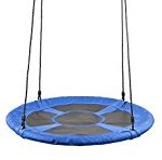 FALCON FLYER Giant Tree Swing || Blue || With Easy Adjust Loops || Holds Over 300 lbs || Premium Saucer Swing