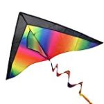 BESTOYARD Rainbow Kite for Kids and Adults with String Easy Flyer Kite for Outdoor Games Activities