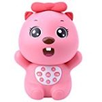 BEVA Wireless Child Mp3 Music Player Cute Beaver Girls Noise Sound Machine Toy Cartoon Bluetooth Speaker, Perfect Birthday Christmas Gift for Baby Kids