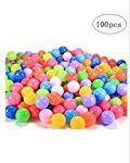 Accguan 100pcs Colorful Ball Fun Ball Soft Plastic Ocean Ball Baby Kid Toy Swim Pit Toy