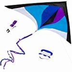 Best Delta Kite for Kids & Adults – Easy to Fly – Large (60″ across) with Long (8.5′) Tail Ribbons – Superb Flyer – Vivid Colors – Top Quality Materials – Stunning Design