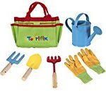 Little Gardener Tool Set With Garden Tools Bag For Kids Gardening – Kit Includes Watering Can, Children Gardening Gloves, Shovel, Rake, Fork And Garden Tote Bag-Children Gardening All In One Kit