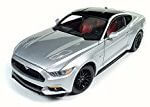 2017 Muscle Cars USAFord Mustang GT, Silver – Auto World AW237 – 1/18 Scale Diecast Model Toy Car