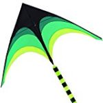 Hengda Kite-For Kids and Adults!Umbrella Cloth Prairie Triangle Kite with Long Ribbon