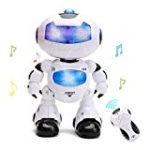 Electronic RC Robot Learning Toys – Hanmun XQ16006 Toddler Intelligent Action Dancing Remote Control Robot Toys with Music Lights for Kids Girls Boys