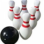 Giant Inflatable Bowling Game Set – Indoor Outdoor – Jumbo size – 24″ Pins and 18″ Ball – A Great Party Game. Oversized Fun for Kids of All Ages. BONUS: Free Bowling Score Sheets PDF