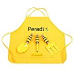 Peradix Gardening Tools Kits for Kids Garden Planting Digging Equipment Activity Set of 3 with 3-Pocket Apron