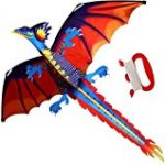 HENGDA KITE-Classical Dragon Kite 55inch x 47inch Single Line With Tail