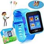 Game Smart Watch with Virtual Cyber Pet Camera Pedometer Timer Alarm Clock Toy Wrist Watch Health Monitor for Kids Children Boys Girls (001 Sky Blue)