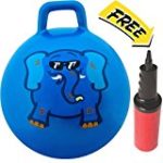 WALIKI TOYS Hopper Ball Jumping Hopping Hippity Hop Ball For Kids Ages 3-6 (Pump Included, 18 inches, Blue)