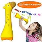 NeWisdom Magic Kids microphone, Best 2017 Wireless bluetooth karaoke Toy for Children 0 – 12 year old to develop intelligence, cool birthday gifts presents– Yellow deerlet