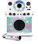 Singing Machine SML385BTW Top Loading CDG Karaoke System with Bluetooth, Sound and Disco Light Show (White)