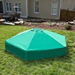 Frame It All 300001508 Hexagonal Collapsible Sandbox Cover, 7′ x 8′ x 13.5″