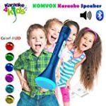 Wireless Microphone Kids Karaoke Singing Machine with Built-in Bluetooth Rosh Hashana Speaker, Prime Blue Prince Design, Creative Birthday Music Gifts Electronics Toy for Boys, Teens Sing Disney Songs