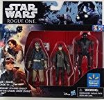 Star Wars: Rogue One, Exclusive Action Figure Set (Sergeant Jyn Erso, Captain Cassian Andor and K-2SO), 3.75 Inches