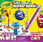 Crayola Silly Scents Marker Maker, 16 Scented Markers, Custom Scratch and Sniff Stickers, Fruit Scented