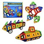 MAGBUILDER 66 Pieces Magnetic Blocks Toy – STEM learning – Educational Construction Engineering, Staking Building Play Set for Kids Ages 3, 4, 5 year old boys & Girls- Best Creative DIY Toy Gift