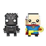 LOZ Blocks Brickheadz Doctor Strange and Black Panther Diamond Building Nanoblocks Toy for Kid and Adults 3D Puzzle Set with Optional Box Children’s Educational Toy iBlock Fun