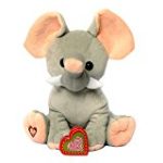 My Baby’s Heartbeat Bear – Giant Elephant Stuffed Animal w/ 20 sec Voice Recorder – Lil 8″ Elephant