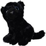 Fiesta Toys Sitting Black Panther with Big Eyes Plush Stuffed Animal Toy, 9″