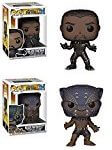 Funko POP! Black Panther: Black Panther + Warrior Falls Black Panther – Marvel Vinyl Bobble-Head Figure Set NEW