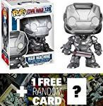 War Machine: Funko POP! x Captain America Civil War Bobble-Head Figure + 1 FREE Official Marvel Trading Card Bundle [72278]