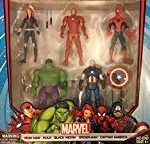 Marvel Avengers Action Figures – Iron Man, Hulk, Black Widow, Spider-Man & Captain America