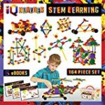 IQ BUILDER | STEM Learning Toys | Creative Construction Engineering | Fun Educational Building Toy Set for Boys and Girls Ages 3 4 5 6 7 8 9 10 Year Old | Best Toy Gift for Kids | Top Blocks Game Kit