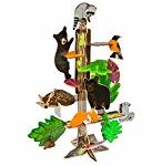 Woodland Habitat Connectagons 111 Piece Wooden 3D Interlocking Toys Building Play Set