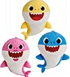 WowWee Pinkfong Baby Shark Family Plush Dolls with Sound, Bundle of 3