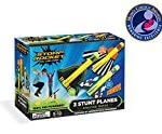 Stomp Rocket Stunt Planes – 3 Foam Plane Toys for Boys and Girls – Outdoor Rocket Toy Gift for Ages 5 (6, 7, 8) and Up